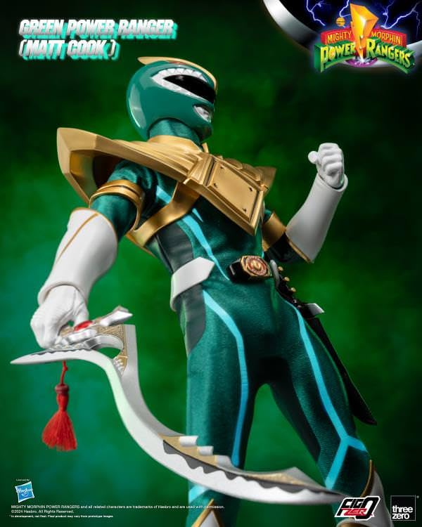 Threezero Mighty Morphin Power Rangers FigZero Green Ranger (Matt